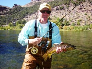 fly fishing for Green River brown trout